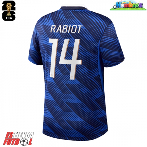 Francia Adrien Rabiot #14 Primera Equipación Mundial 2026 Manga Corta